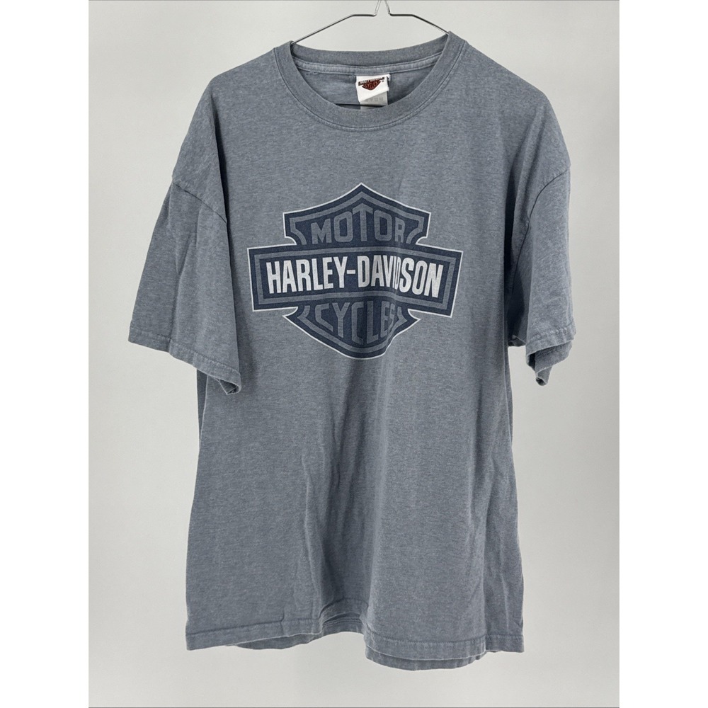 Harley-Davidson Horsepower Williamsport PA Gray Graphic T-Shirt Size XL Made USA